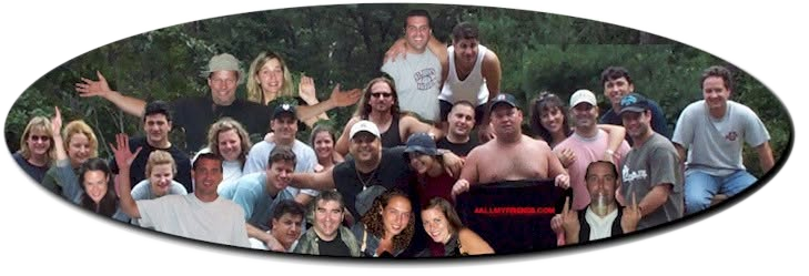 Original composite photograph of the Hamptons summer-house group, preserved in its oval shape