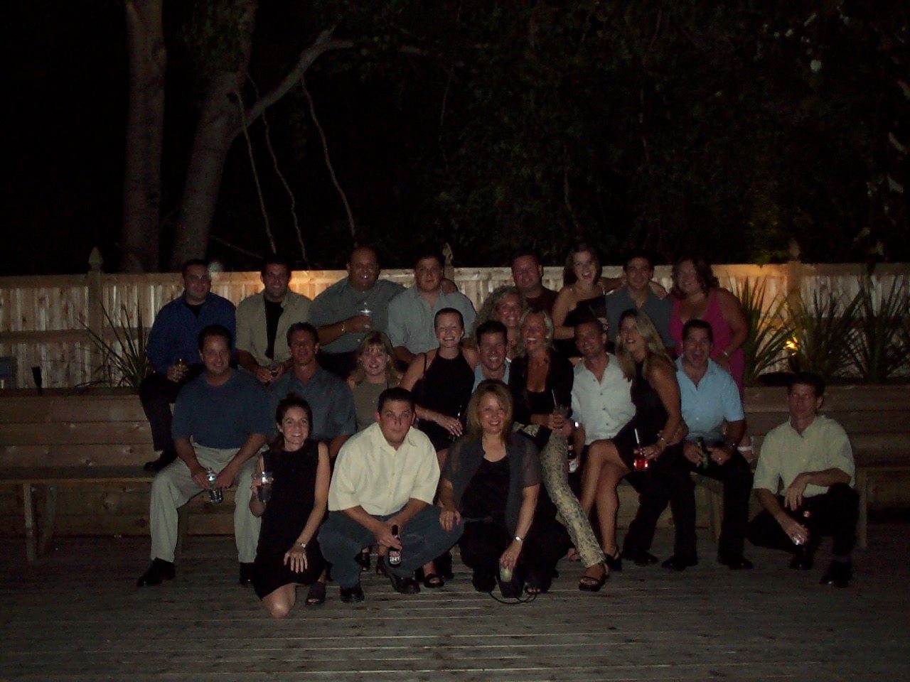Friends together at a party